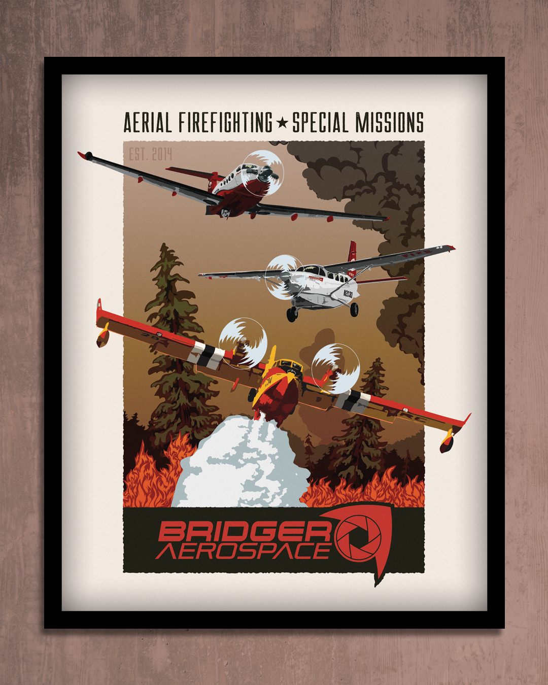 Bridger Aerospace Poster 16" x 20"