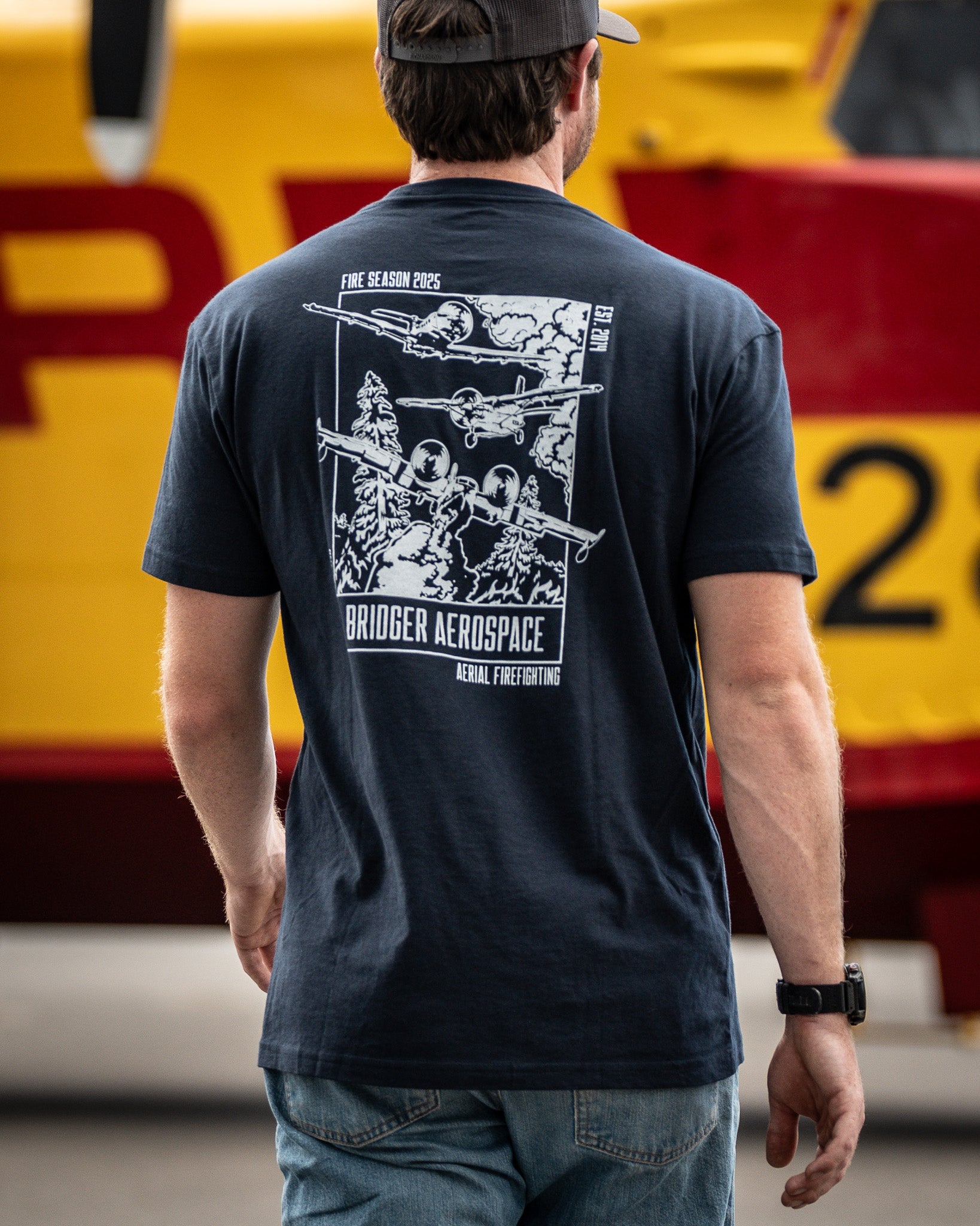 Men's Aerial Firefighting 2025 T-Shirt | Navy – My Store