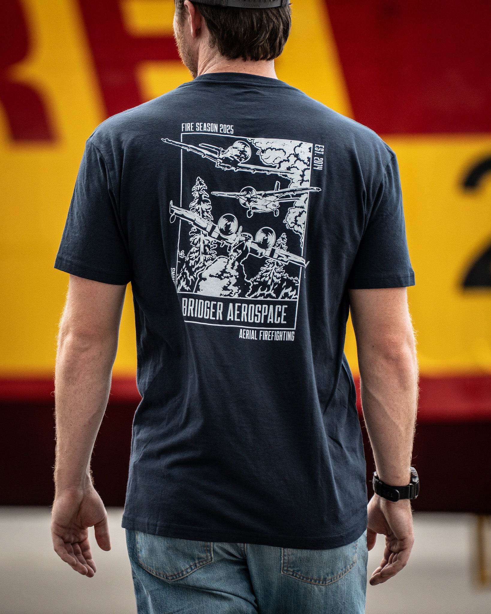Men's Aerial Firefighting 2025 T-Shirt | Navy