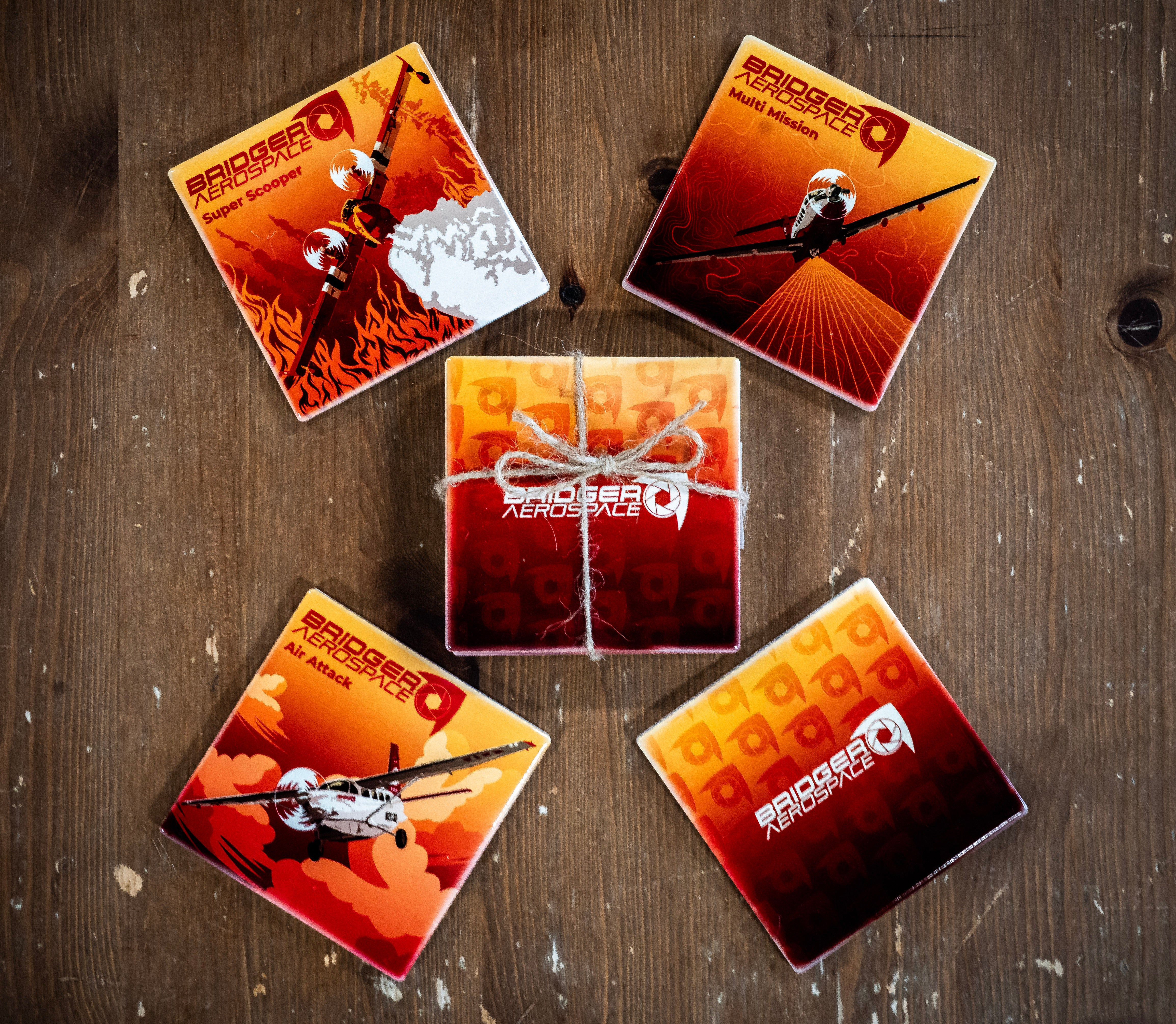 4 Piece Coaster Set