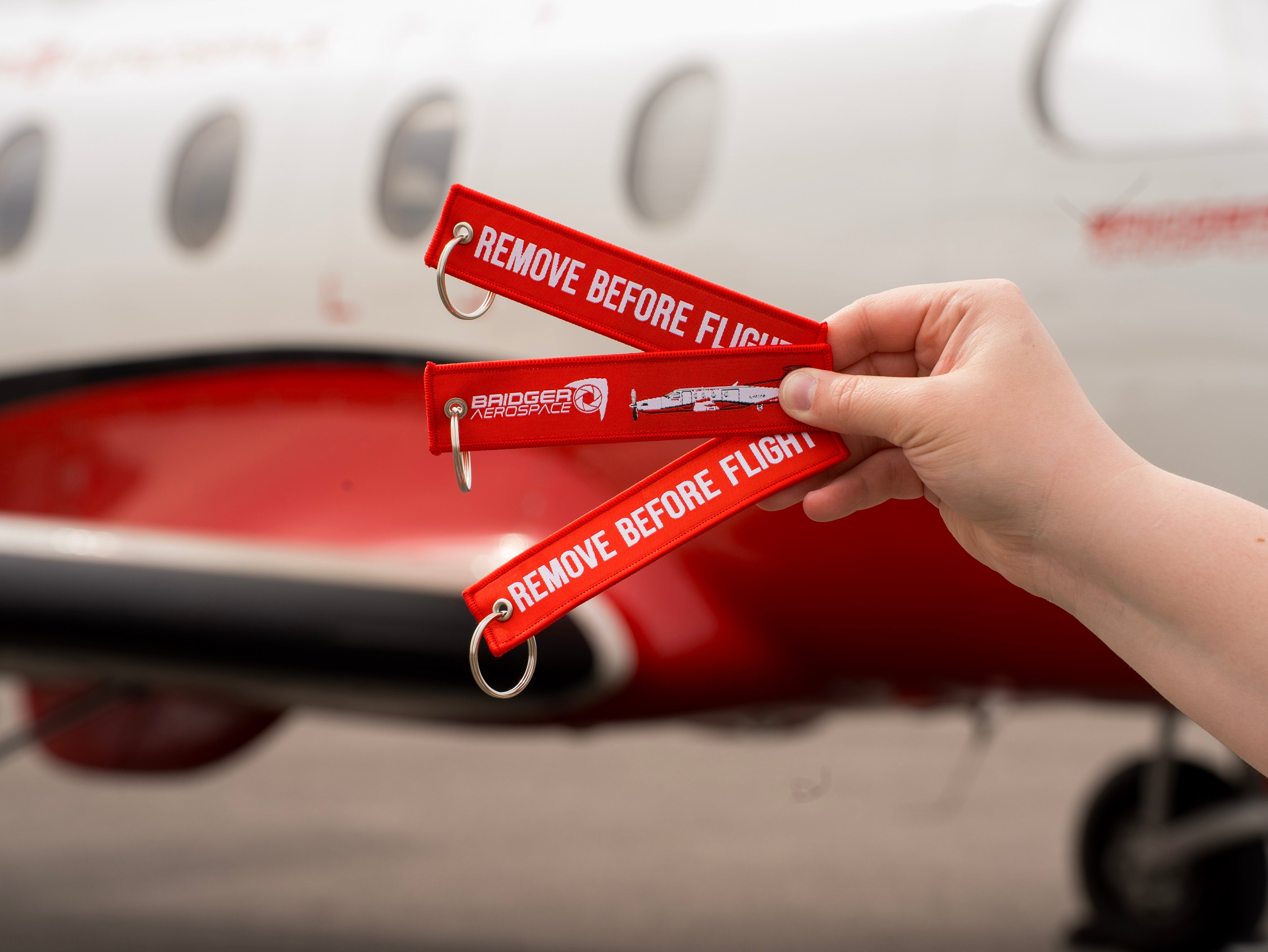 Remove Before Flight Keychain PC-12