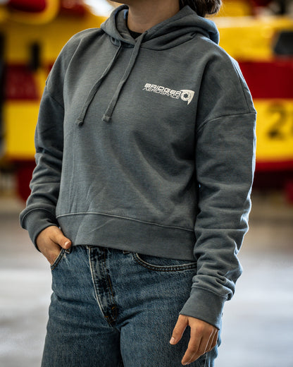 Women's Aerial Firefighting Cropped Hoodie | Ice Blue