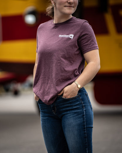 Women's Aerial Firefighting 2025 T-Shirt | Maroon