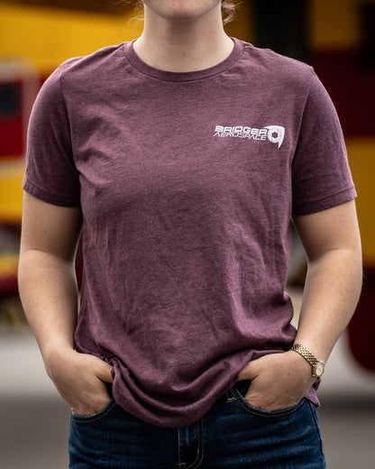 Women's Aerial Firefighting 2025 T-Shirt | Maroon