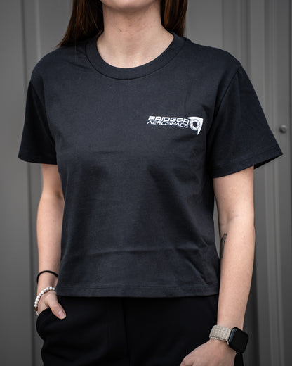 Women's Cropped Heavyweight T-Shirt | Graphite Black